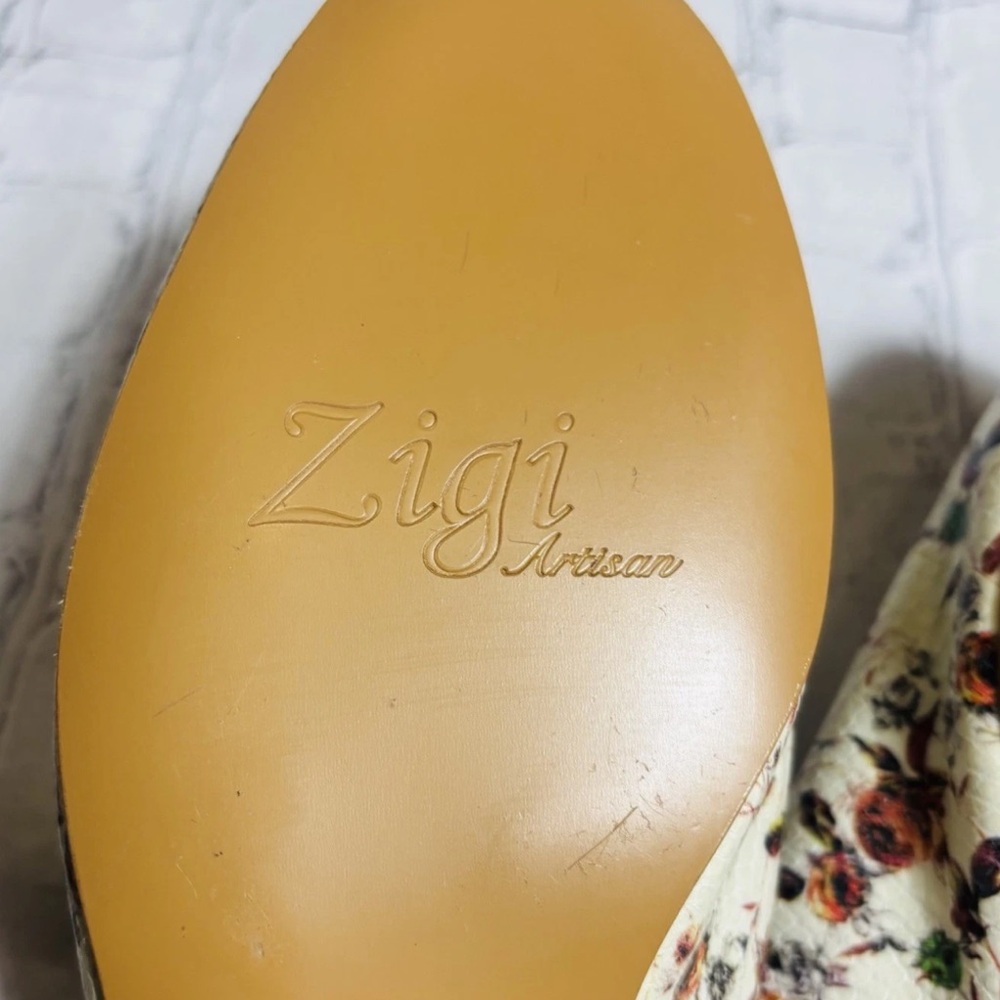 Zigi Artisan Floral Snake Embossed Horsebit Loafer Mules 10 Chic Slip-On Shoes - Picture 11 of 15